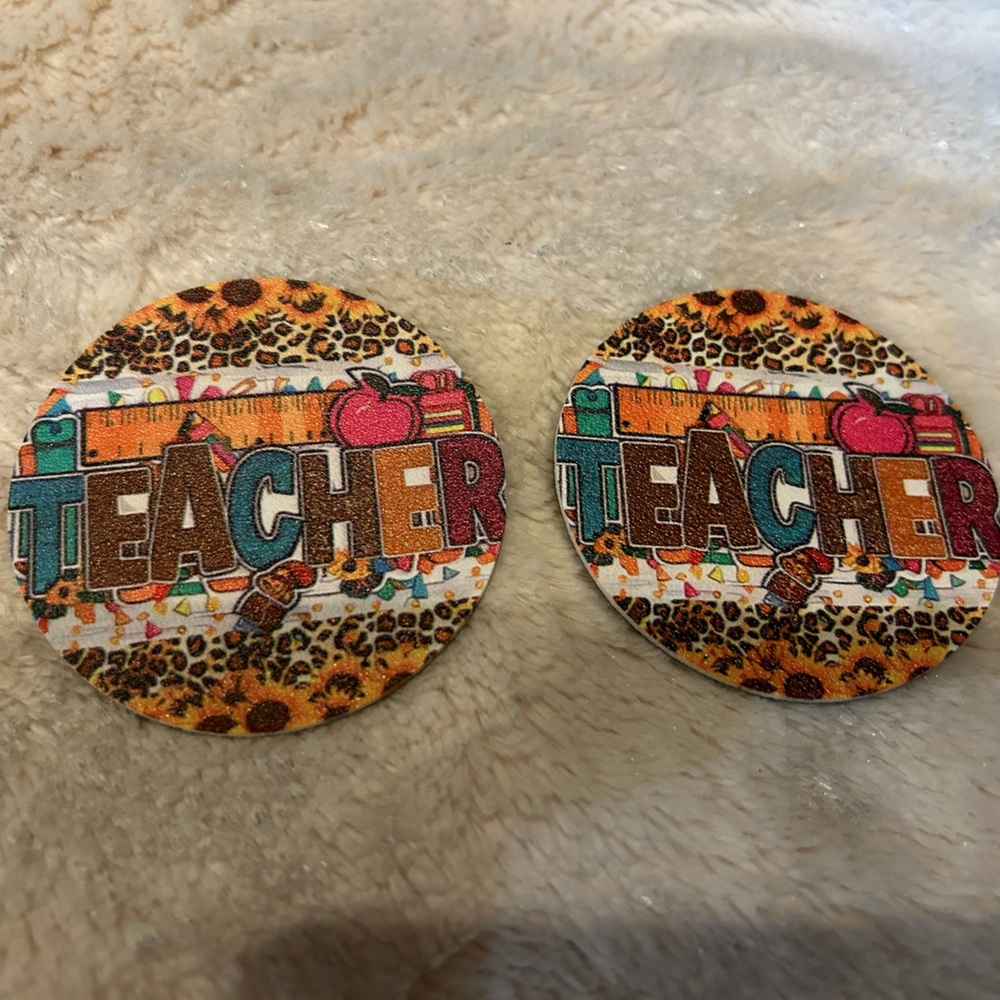 Teacher Car Coasters